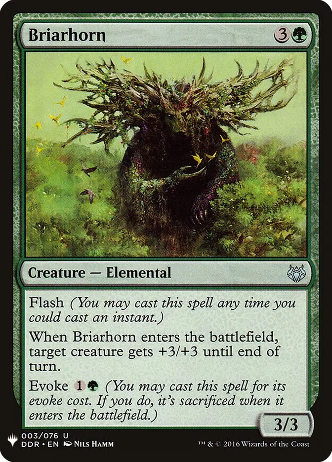 2020 The List Briarhorn #DDR-3 uncommon card image