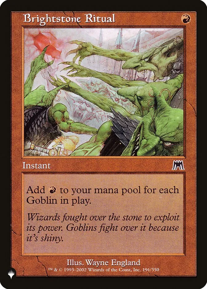 2020 The List Brightstone Ritual common #ONS-191 common card image