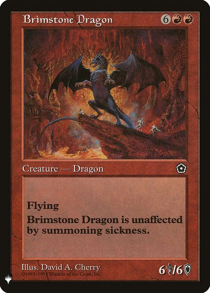 2020 The List Brimstone Dragon #P02-92 rare card image