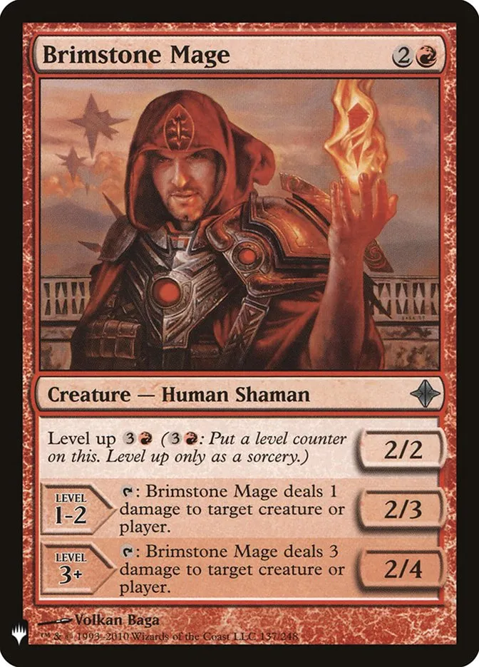 2020 The List Brimstone Mage uncommon #ROE-137 uncommon card image