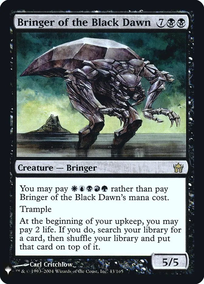 2020 The List Bringer of the Black Dawn #5DN-43 rare card image