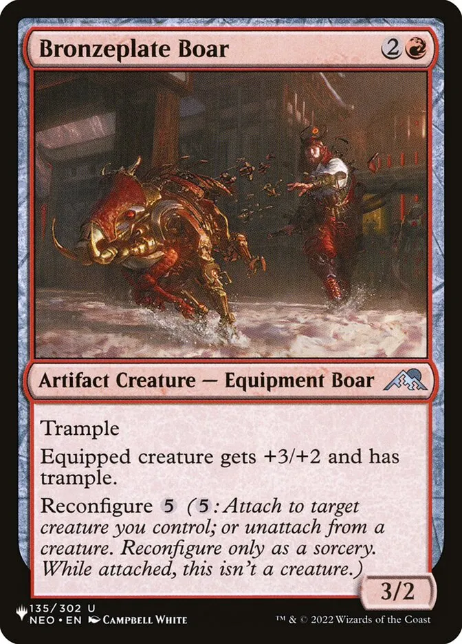2020 The List Bronzeplate Boar #NEO-135 uncommon card image