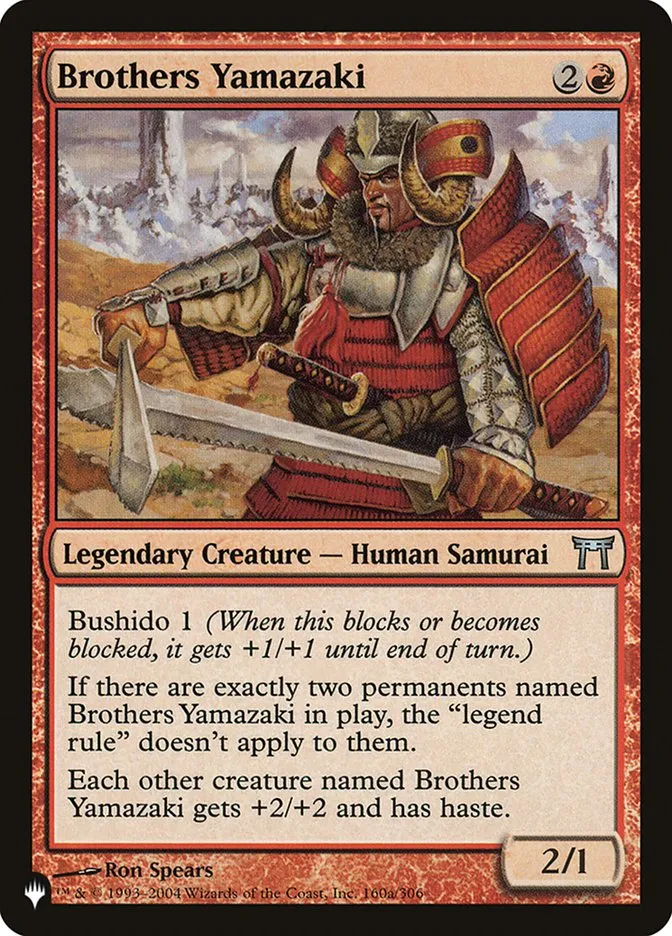 2020 The List Brothers Yamazaki #CHK-160 uncommon card image