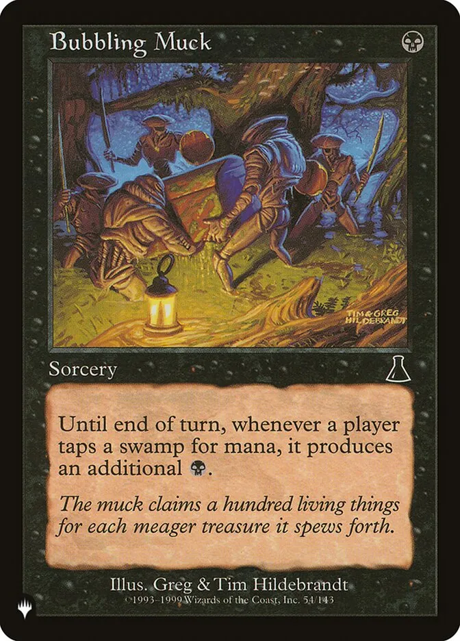 2020 The List Bubbling Muck #UDS-54 common card image