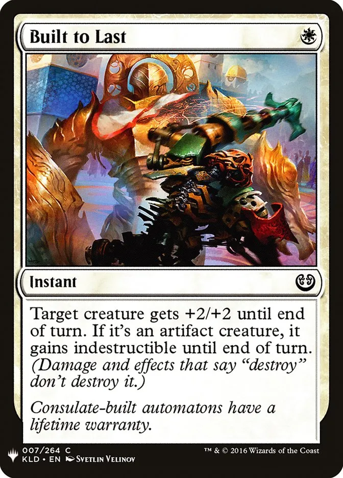 2020 The List Built to Last #KLD-7 common card image