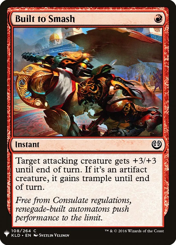 2020 The List Built to Smash #KLD-108 common card image