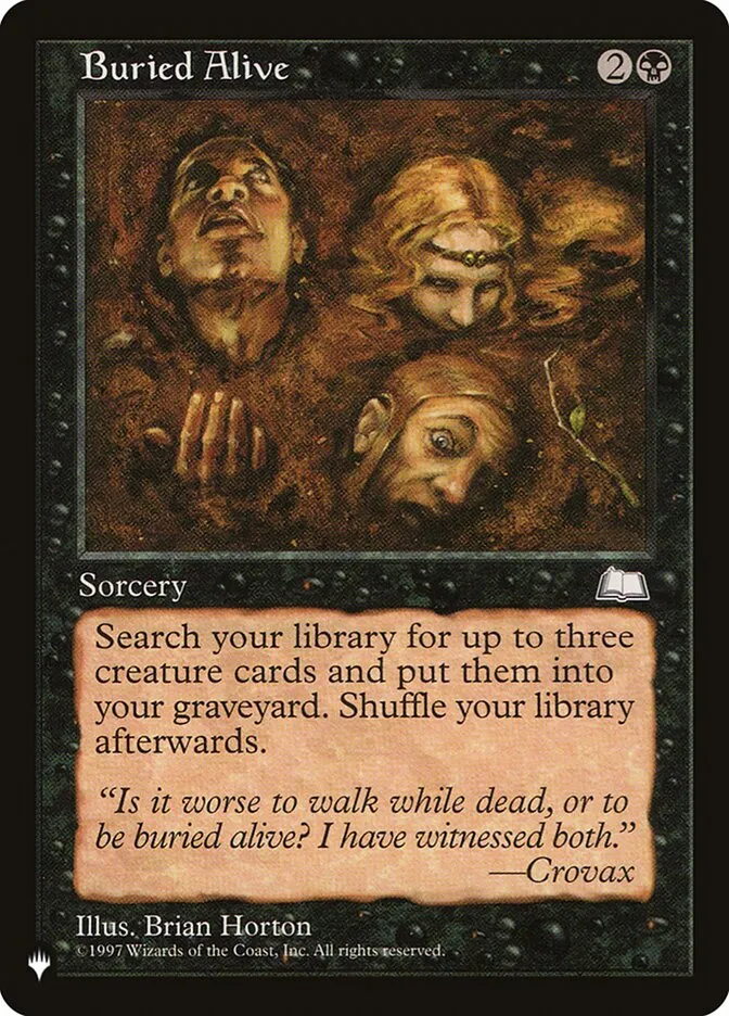 2020 The List Buried Alive #WTH-63 uncommon card image