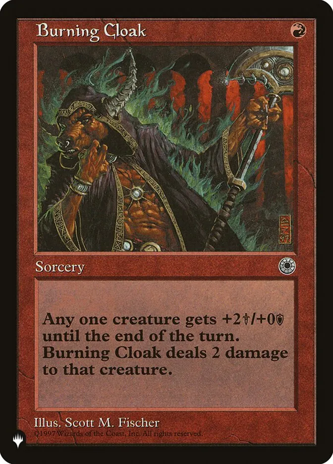 2020 The List Burning Cloak #POR-120 common card image