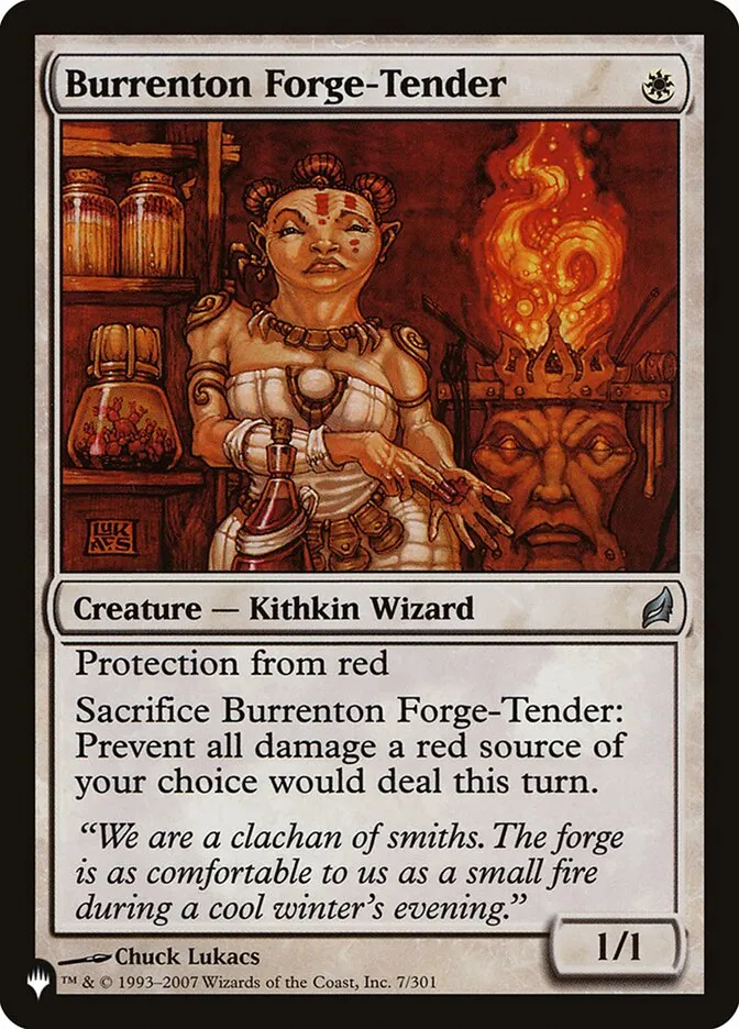 2020 The List Burrenton Forge-Tender #LRW-7 uncommon card image