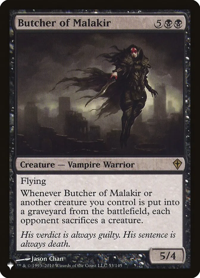 2020 The List Butcher of Malakir #WWK-53 rare card image