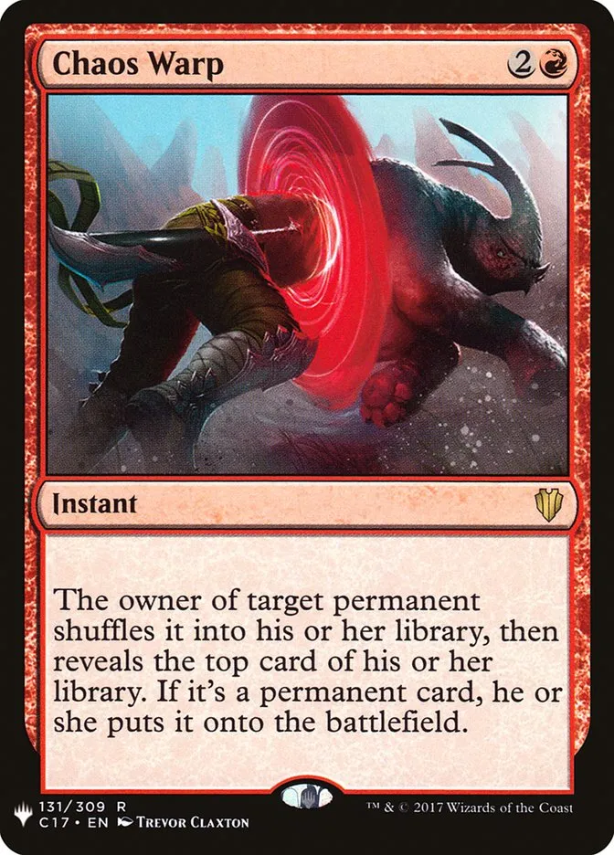 2020 The List Chaos Warp #C17-131 rare card image