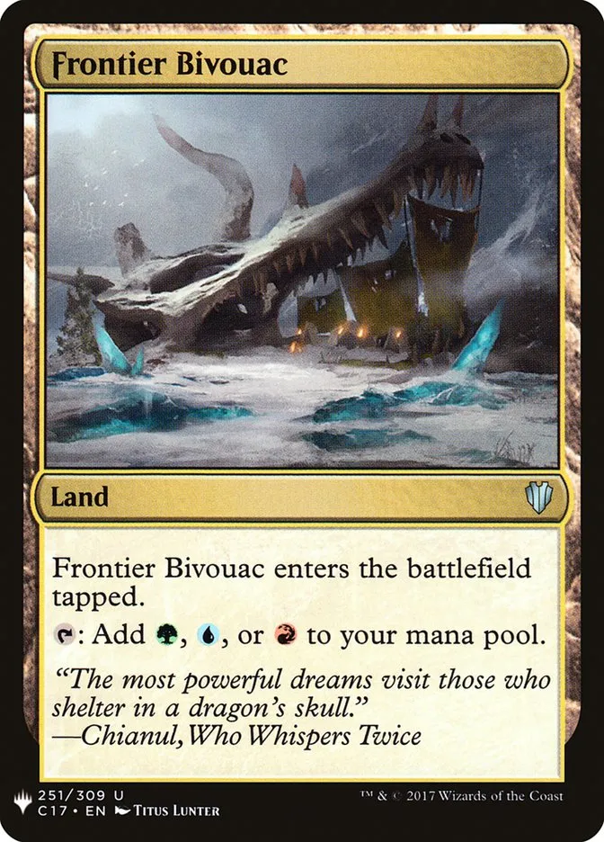 2020 The List Frontier Bivouac #C17-251 uncommon card image