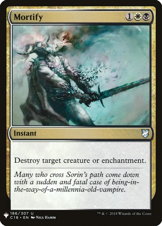 2020 The List Mortify uncommon #C18-186 uncommon card image