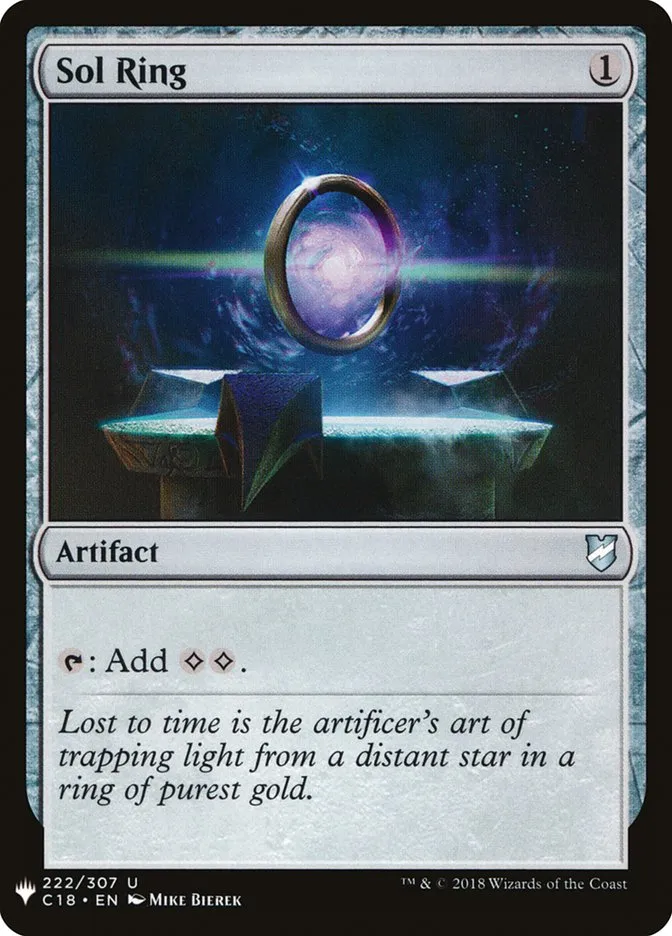 2020 The List Sol Ring uncommon #C18-222 uncommon card image