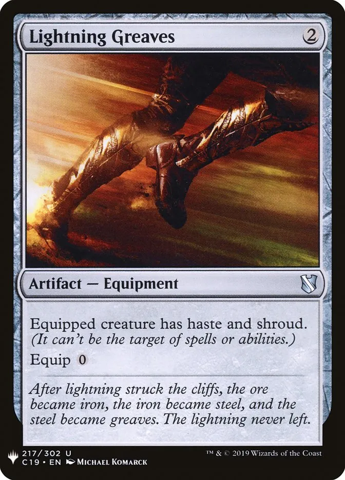 2020 The List Lightning Greaves uncommon #C19-217 uncommon card image