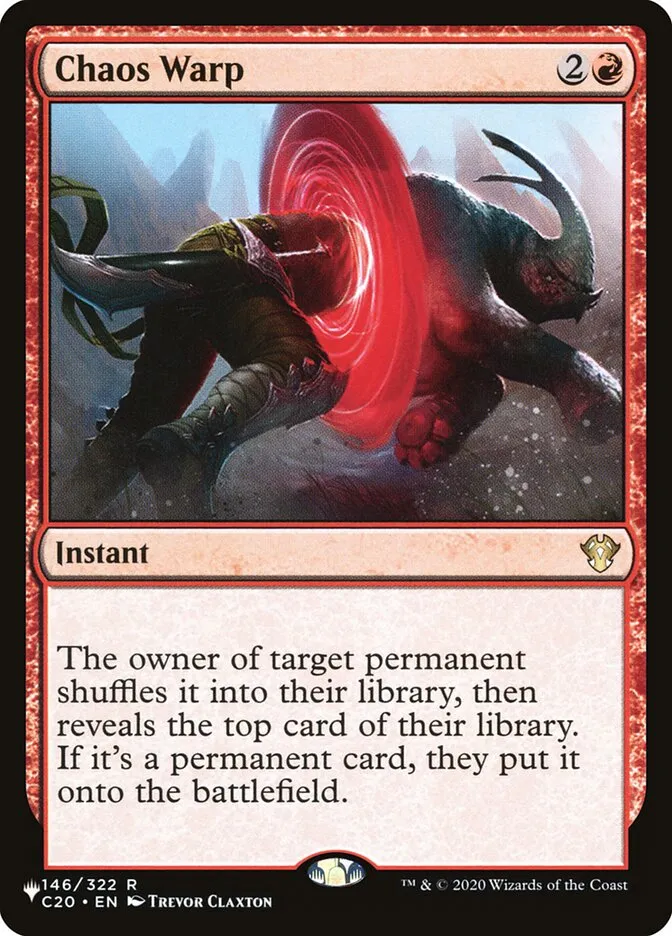 2020 The List Chaos Warp #C20-146 rare card image