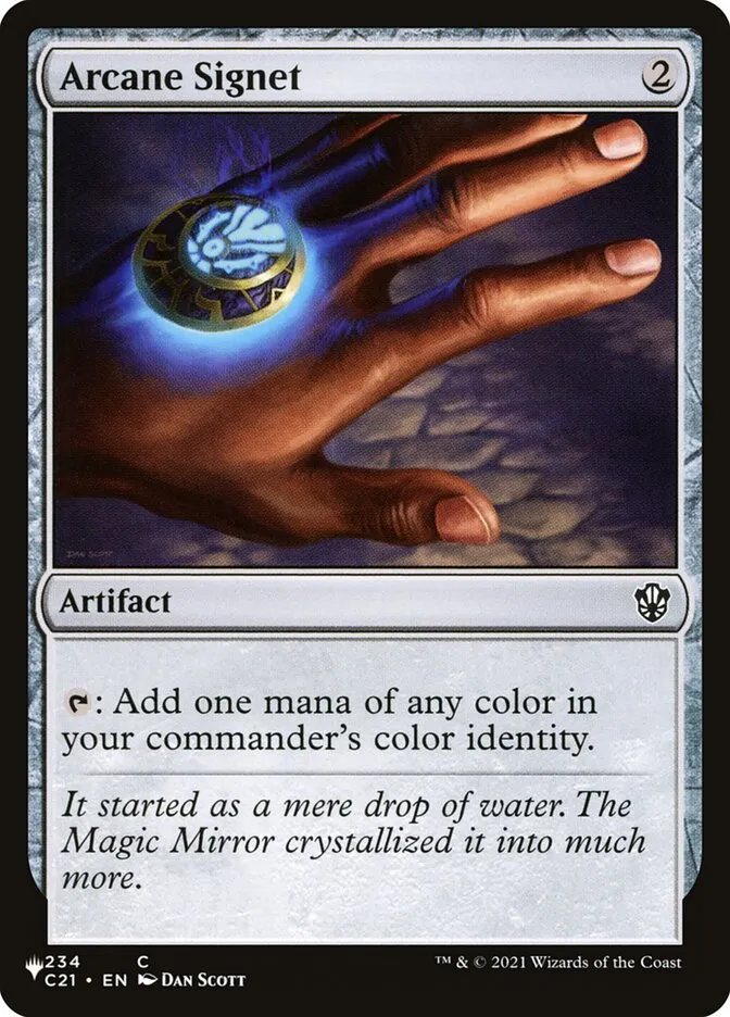 2020 The List Arcane Signet #C21-234 common card image
