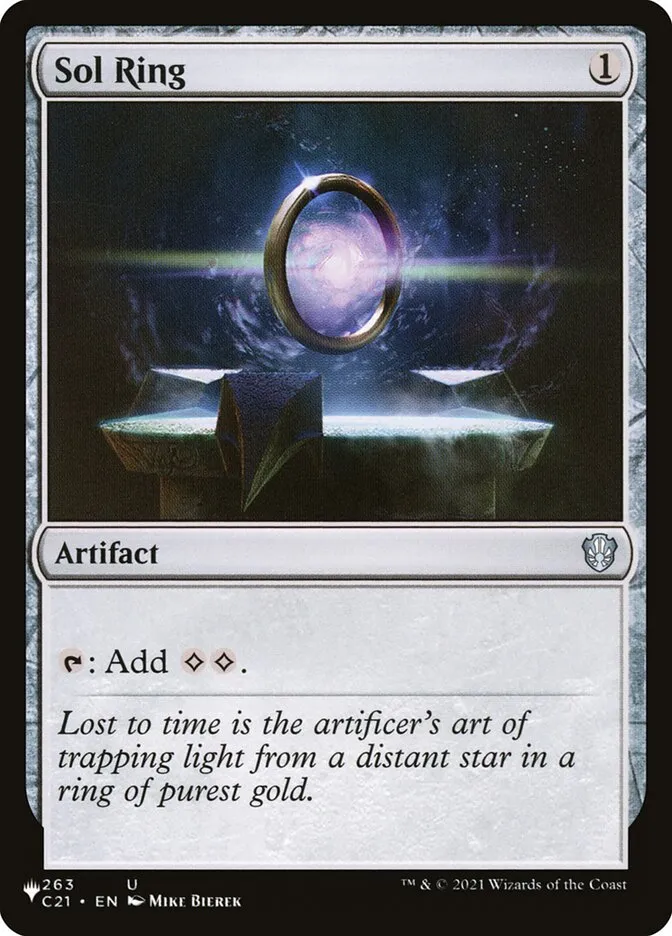 2020 The List Sol Ring #C21-263 uncommon card image