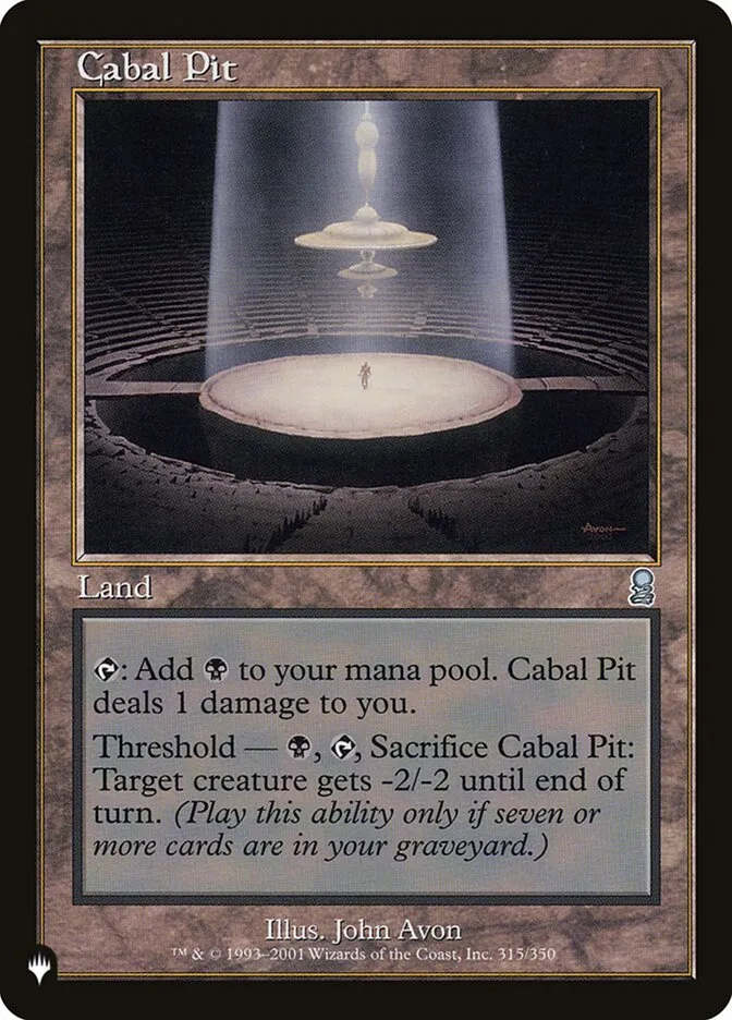 2020 The List Cabal Pit #ODY-315 uncommon card image