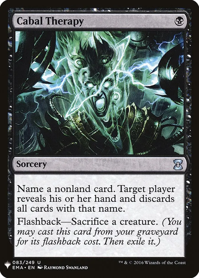 2020 The List Cabal Therapy uncommon #EMA-83 uncommon card image