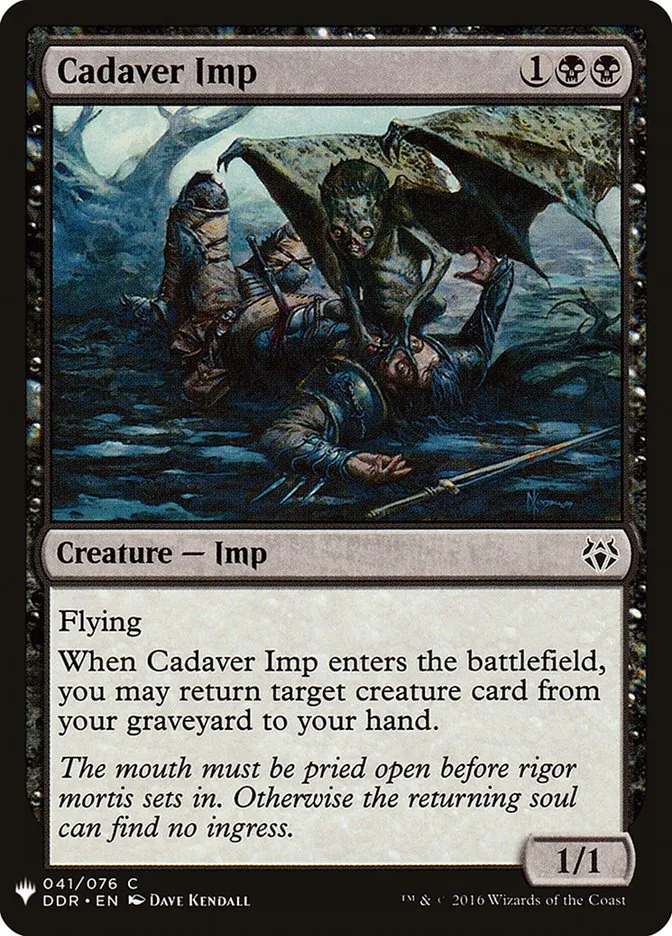 2020 The List Cadaver Imp #DDR-41 common card image