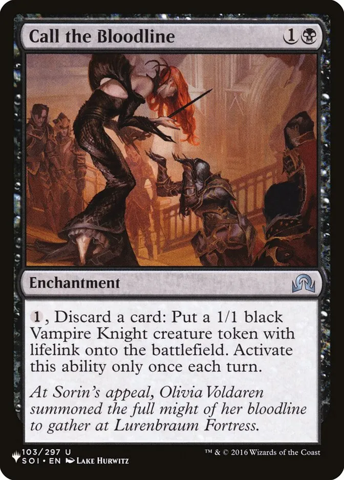 2020 The List Call the Bloodline #SOI-103 uncommon card image