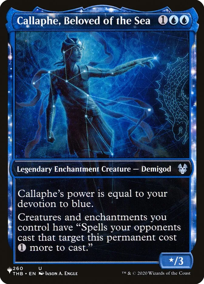 2020 The List Callaphe, Beloved of the Sea #THB-260 uncommon card image