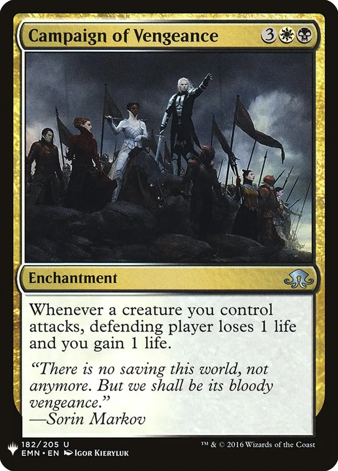 2020 The List Campaign of Vengeance #EMN-182 uncommon card image