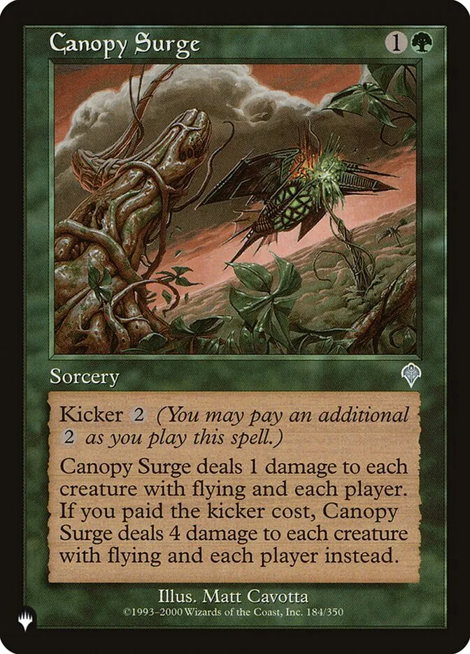 2020 The List Canopy Surge #INV-184 uncommon card image