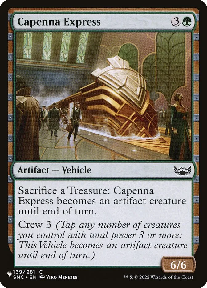 2020 The List Capenna Express common #SNC-139 common card image