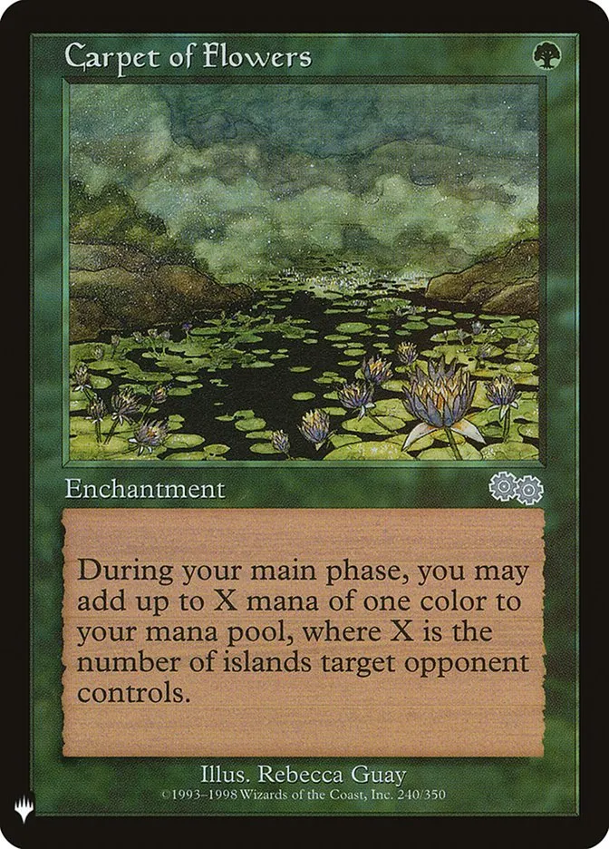 2020 The List Carpet of Flowers #USG-240 uncommon card image