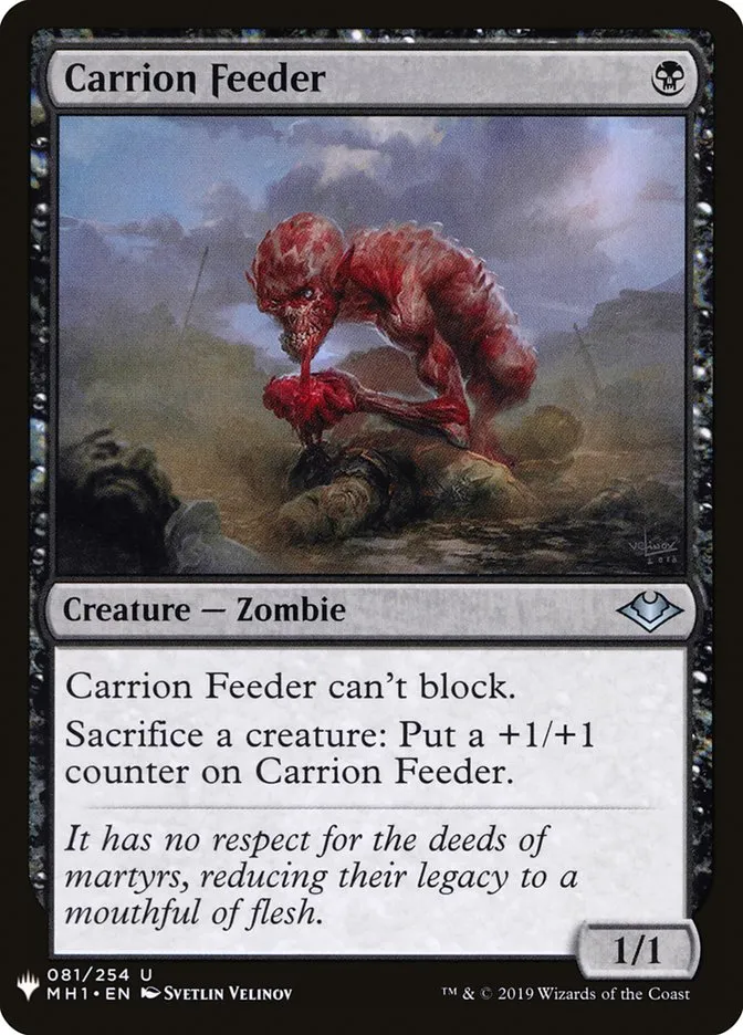 2020 The List Carrion Feeder #MH1-81 uncommon card image