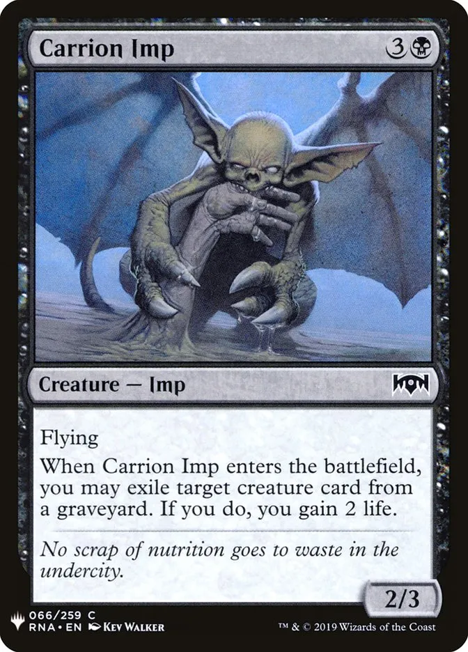 2020 The List Carrion Imp #RNA-66 common card image