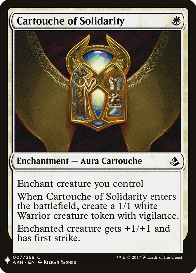 2020 The List Cartouche of Solidarity #AKH-7 common card image