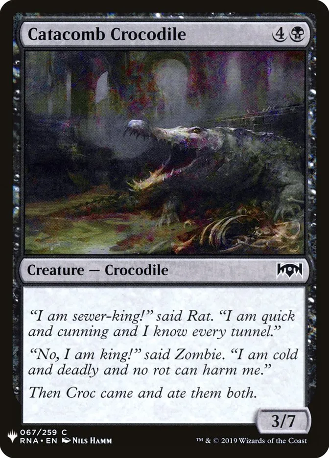 2020 The List Catacomb Crocodile #RNA-67 common card image