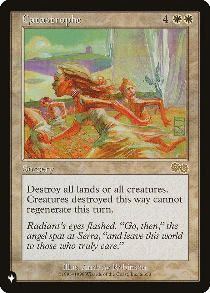 2020 The List Catastrophe #USG-6 rare card image