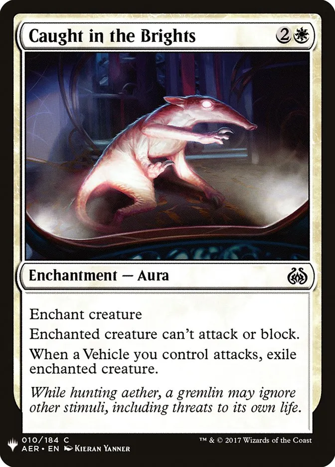 2020 The List Caught in the Brights #AER-10 common card image