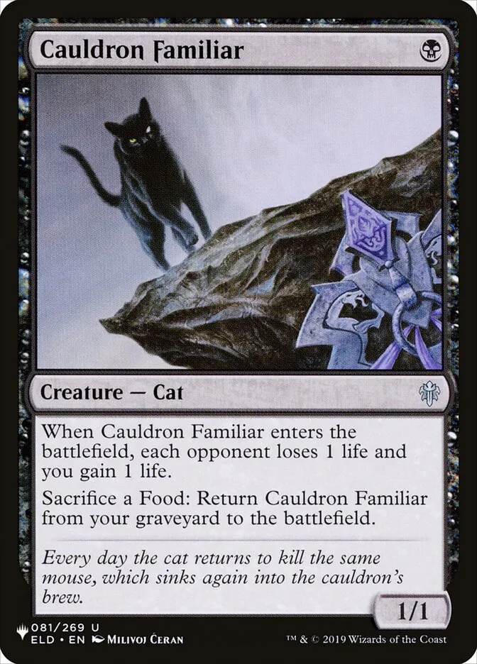 2020 The List Cauldron Familiar #ELD-81 uncommon card image