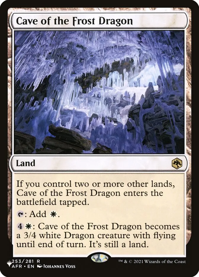 2020 The List Cave of the Frost Dragon #AFR-253 rare card image