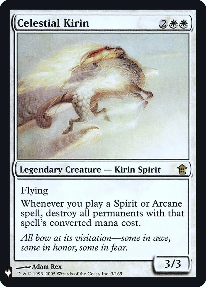 2020 The List Celestial Kirin #SOK-3 rare card image