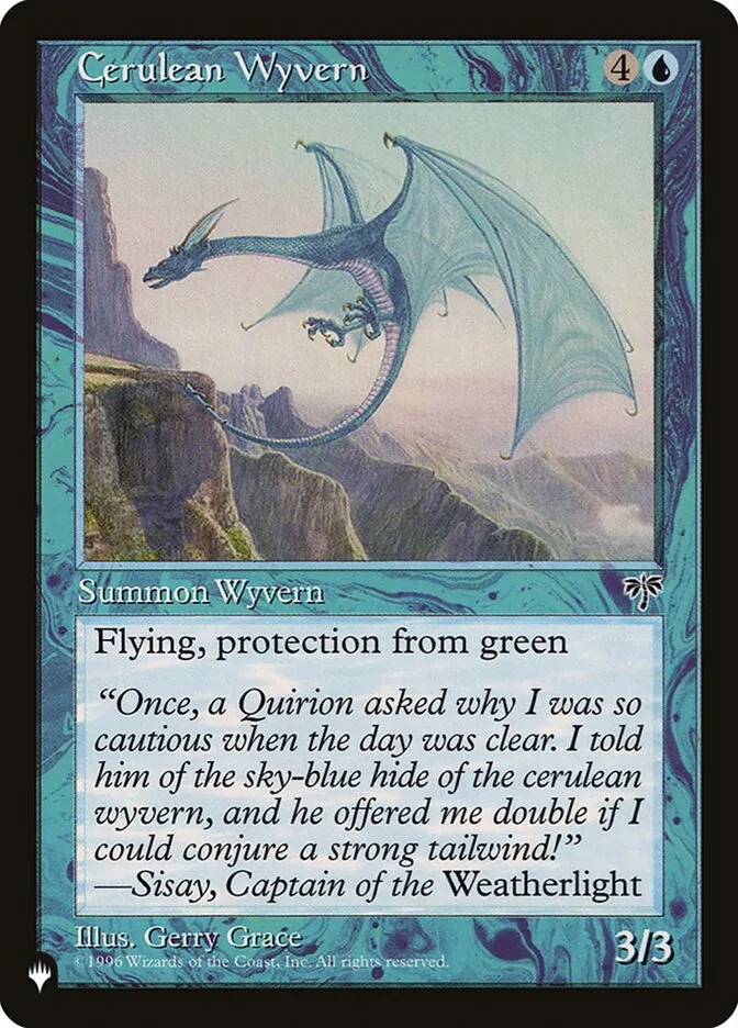 2020 The List Cerulean Wyvern #MIR-57 uncommon card image