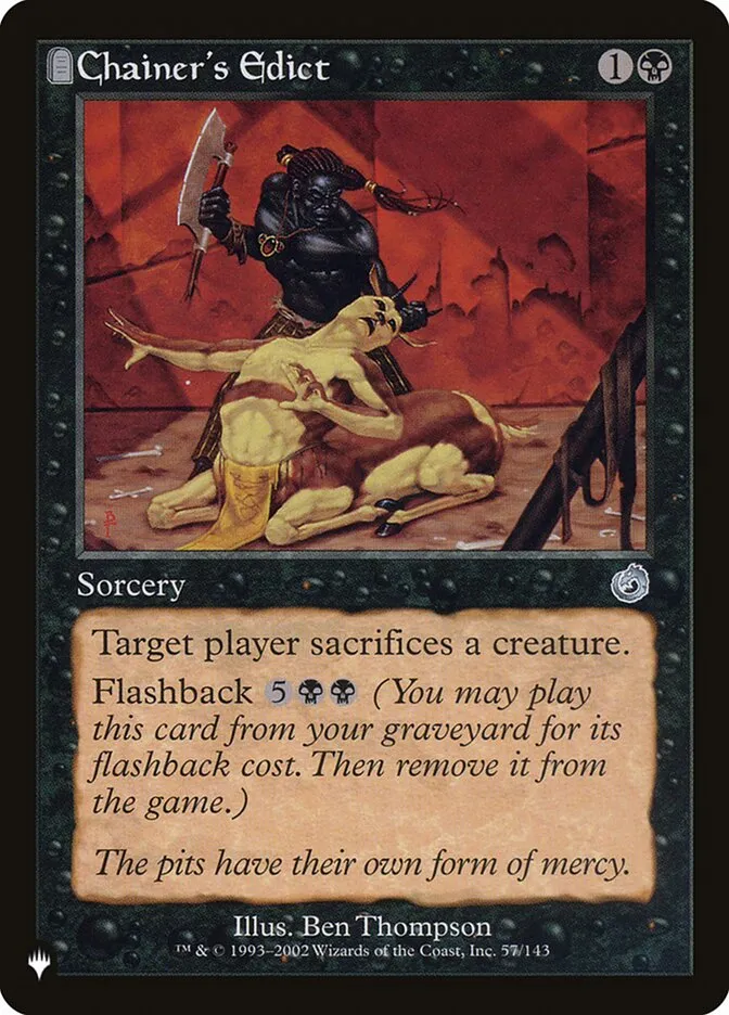 2020 The List Chainer's Edict #TOR-57 uncommon card image