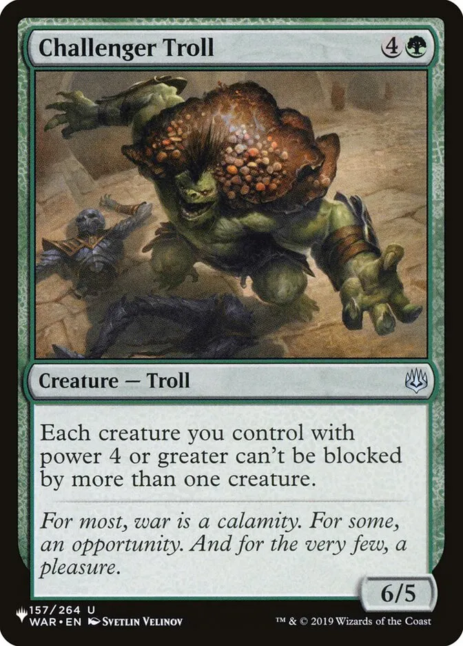 2020 The List Challenger Troll #WAR-157 uncommon card image