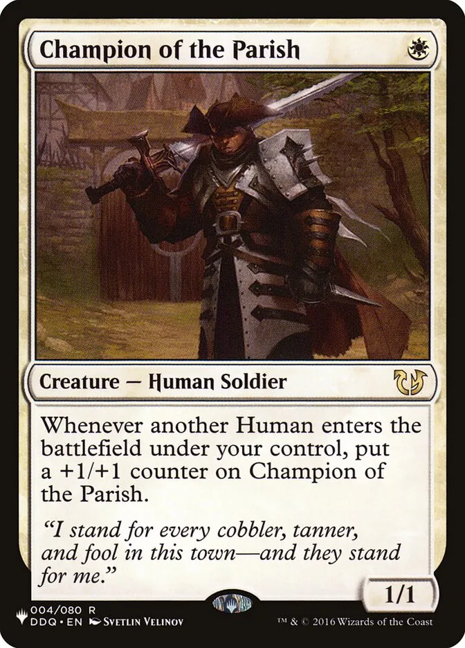 2020 The List Champion of the Parish #DDQ-4 rare card image