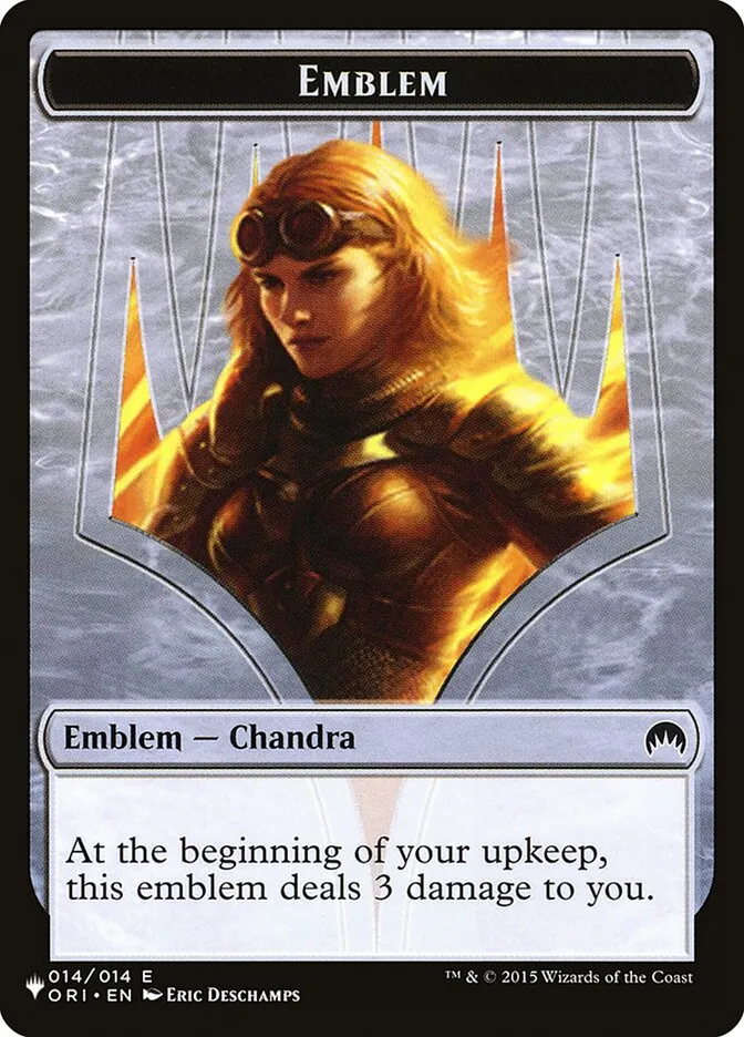2020 The List Chandra, Roaring Flame Emblem #TORI-14 common card image