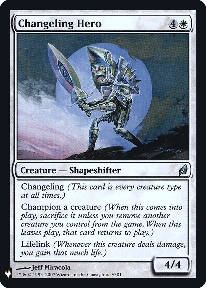 2020 The List Changeling Hero #LRW-9 uncommon card image