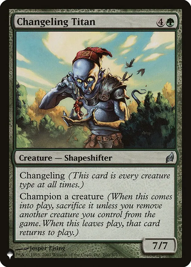 2020 The List Changeling Titan #LRW-200 uncommon card image