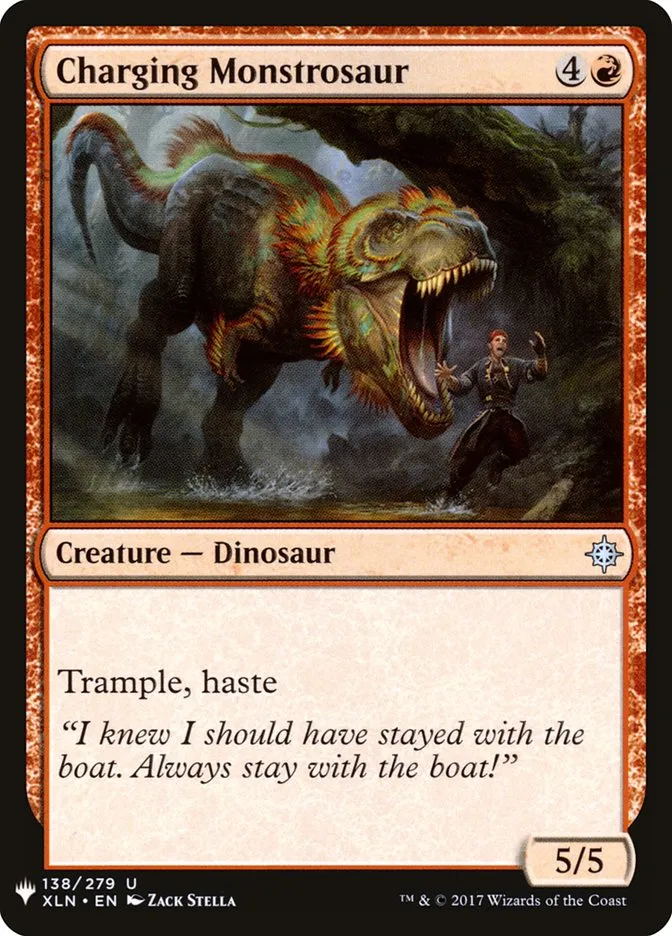 2020 The List Charging Monstrosaur #XLN-138 uncommon card image