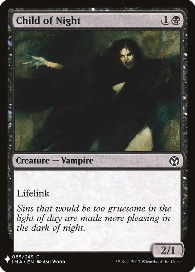 2020 The List Child of Night #IMA-85 common card image