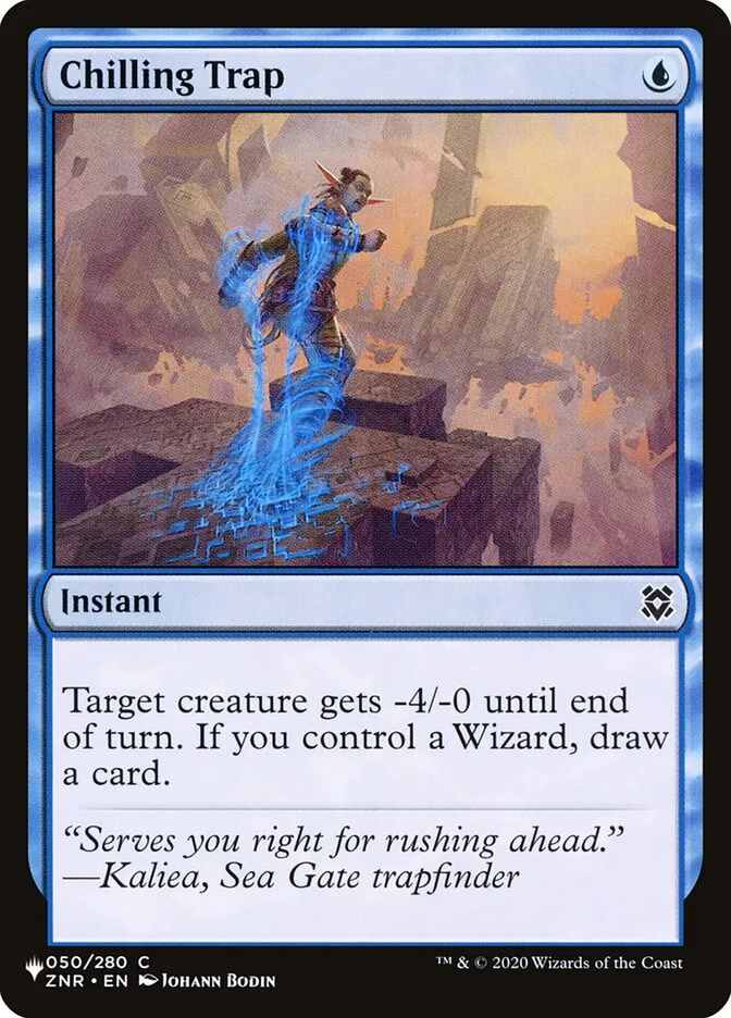 2020 The List Chilling Trap #ZNR-50 common card image
